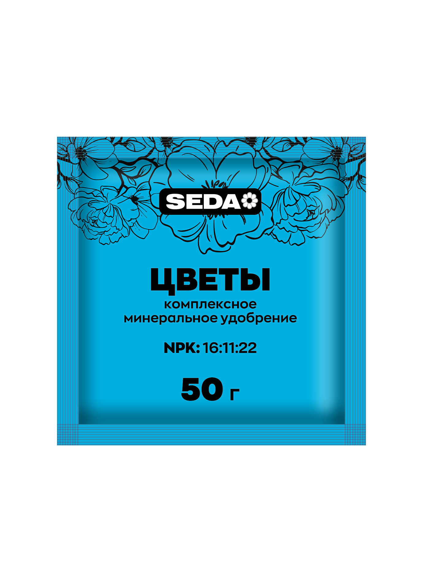 картинка Удобрение "Цветы" SEDA, 50г от JOY