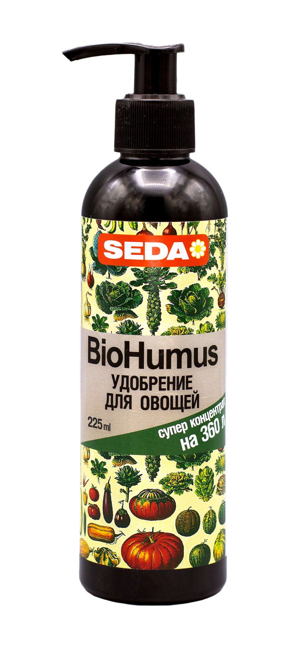 картинка Удобрение для овощей "BioHumus" суперконцентрат SEDA 0,225 л (24 шт/кор)  от JOY