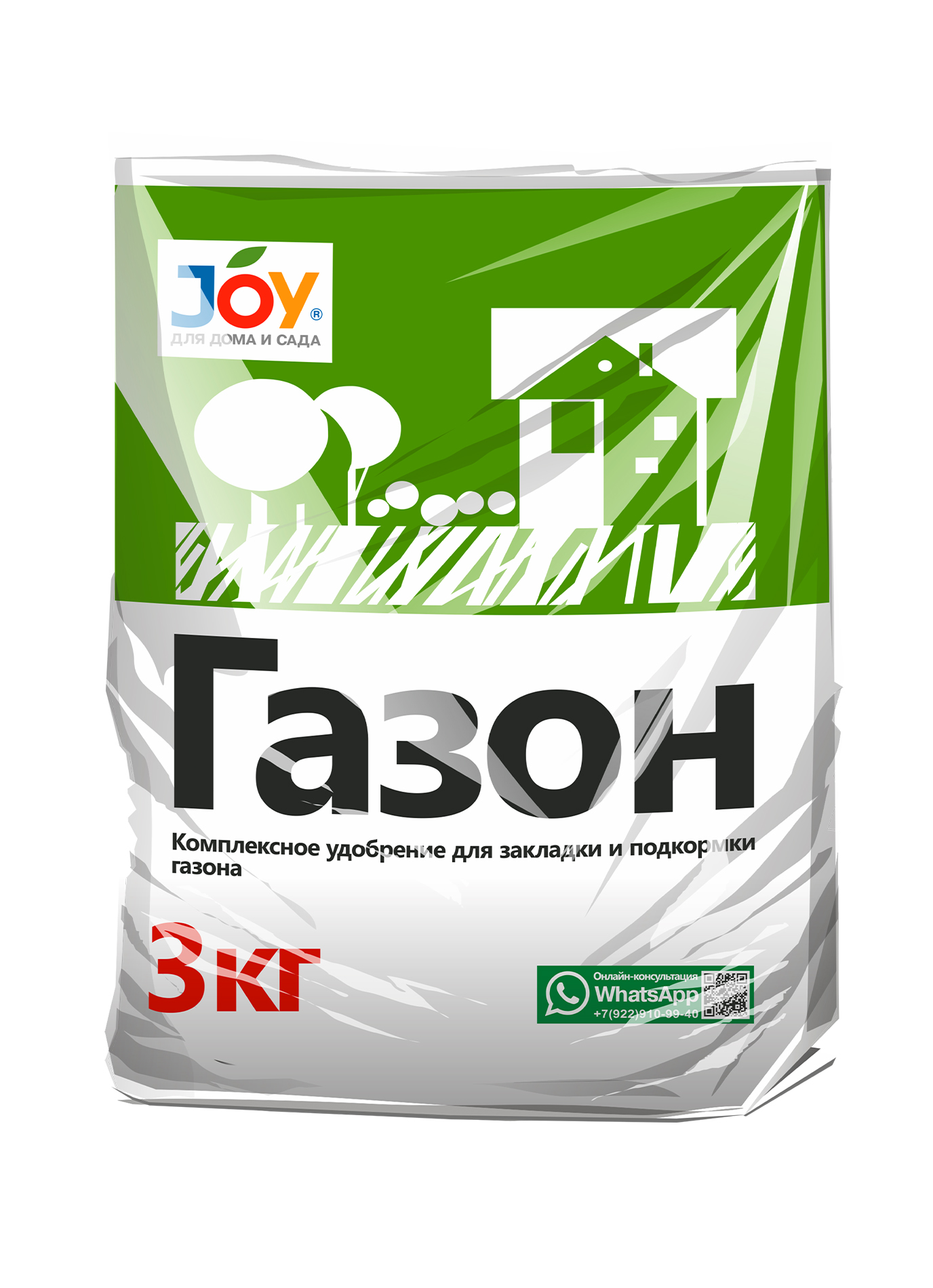 картинка Удобрение "Газон" JOY, 3кг (6шт./уп.) от JOY